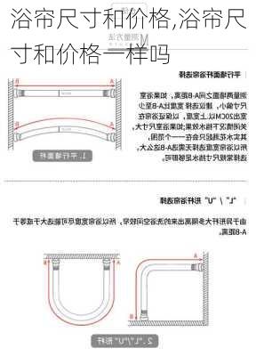 浴帘尺寸和价格,浴帘尺寸和价格一样吗