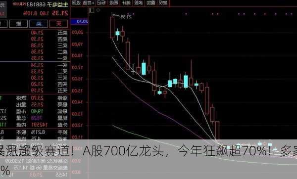 又见超级赛道！A股700亿龙头，今年狂飙超70%！多家
暴涨逾50%