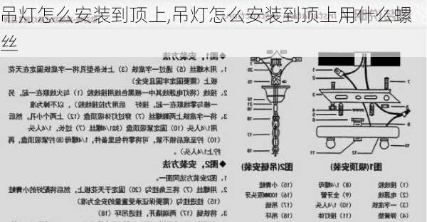 吊灯怎么安装到顶上,吊灯怎么安装到顶上用什么螺丝