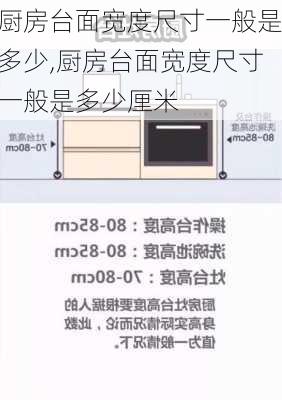 厨房台面宽度尺寸一般是多少,厨房台面宽度尺寸一般是多少厘米