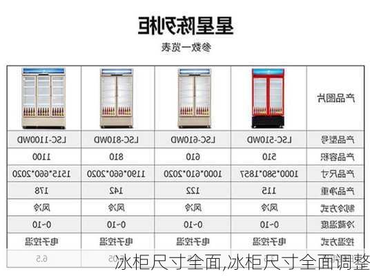 冰柜尺寸全面,冰柜尺寸全面调整