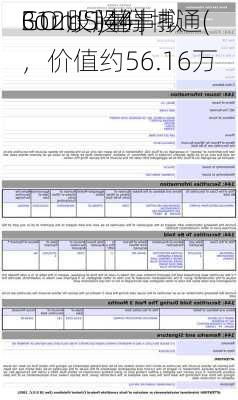 Form 144 | 博通(
GO.US)董事拟
312股股份，价值约56.16万
