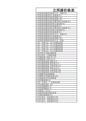 立邦美得丽净味18升价格,立邦漆18升的价格表