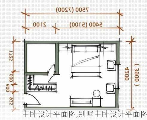 主卧设计平面图,别墅主卧设计平面图