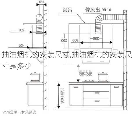 抽油烟机的安装尺寸,抽油烟机的安装尺寸是多少
