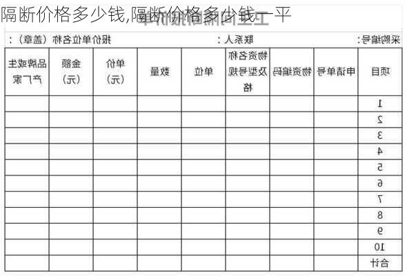 隔断价格多少钱,隔断价格多少钱一平