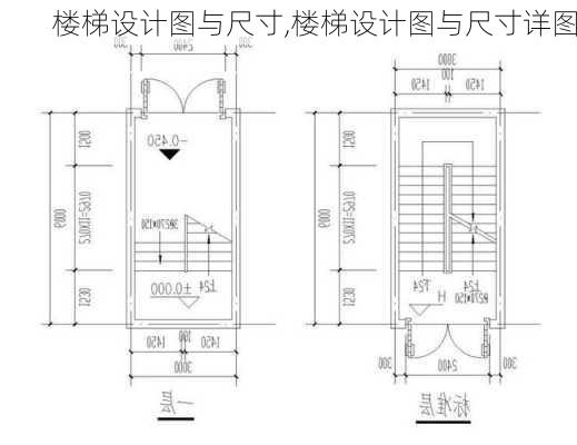 楼梯设计图与尺寸,楼梯设计图与尺寸详图