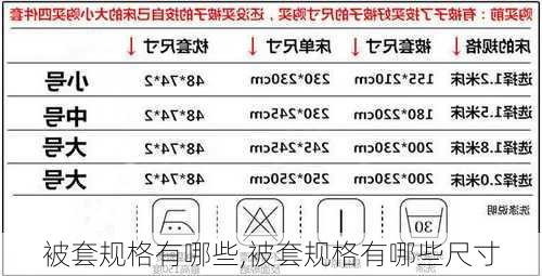 被套规格有哪些,被套规格有哪些尺寸