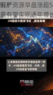 五矿资源早盘涨超5% 机构指
铜产量有望实现逐年增长