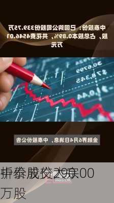 中泰股份大宗
折价成交290.00万股