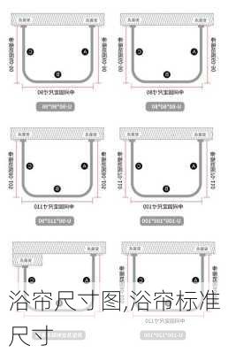 浴帘尺寸图,浴帘标准尺寸