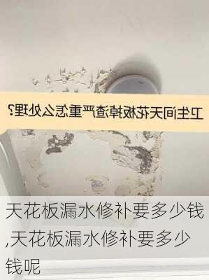 天花板漏水修补要多少钱,天花板漏水修补要多少钱呢