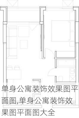 单身公寓装饰效果图平面图,单身公寓装饰效果图平面图大全