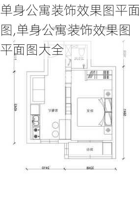 单身公寓装饰效果图平面图,单身公寓装饰效果图平面图大全