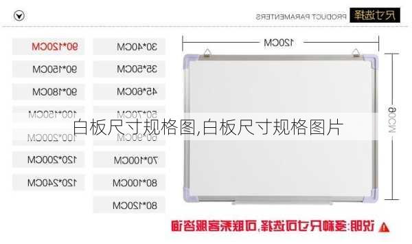 白板尺寸规格图,白板尺寸规格图片