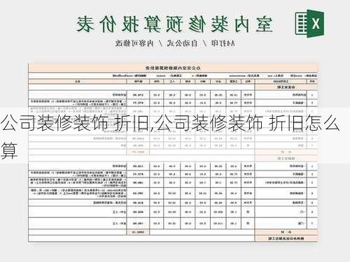 公司装修装饰 折旧,公司装修装饰 折旧怎么算