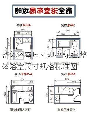 整体浴室尺寸规格标准,整体浴室尺寸规格标准图