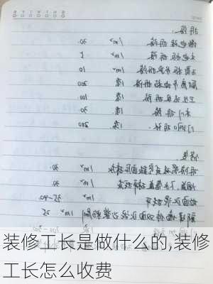 装修工长是做什么的,装修工长怎么收费