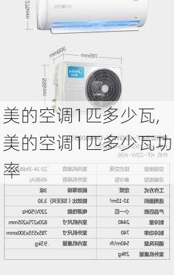 美的空调1匹多少瓦,美的空调1匹多少瓦功率