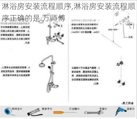 淋浴房安装流程顺序,淋浴房安装流程顺序正确的是 万师傅