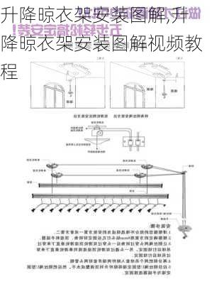 升降晾衣架安装图解,升降晾衣架安装图解视频教程