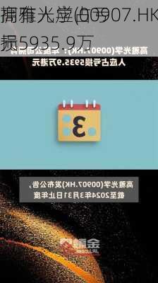 高雅光学(00907.HK)：年度
拥有人应占亏损5935.9万
元