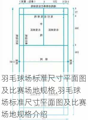 羽毛球场标准尺寸平面图及比赛场地规格,羽毛球场标准尺寸平面图及比赛场地规格介绍