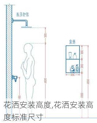 花洒安装高度,花洒安装高度标准尺寸