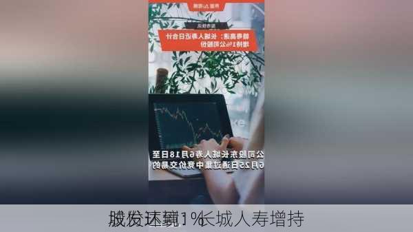 城发环境：长城人寿增持
股份达到1%