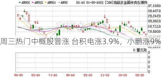 周三热门中概股普涨 台积电涨3.9%，小鹏涨9%