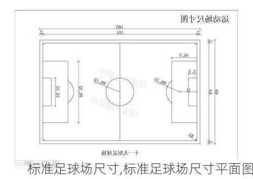 标准足球场尺寸,标准足球场尺寸平面图