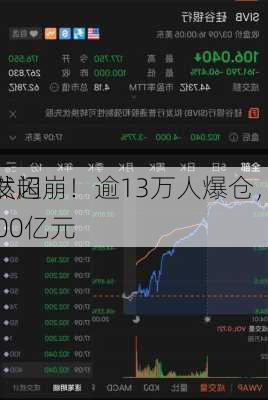 突然闪崩！逾13万人爆仓，一
蒸发超5000亿元