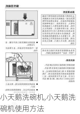 小天鹅洗碗机,小天鹅洗碗机使用方法