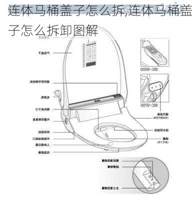 连体马桶盖子怎么拆,连体马桶盖子怎么拆卸图解