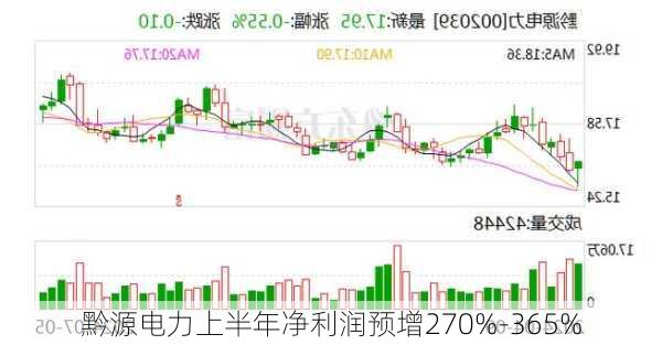 黔源电力上半年净利润预增270%-365%