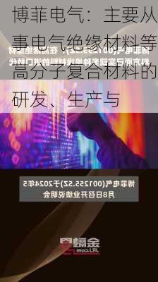 博菲电气：主要从事电气绝缘材料等高分子复合材料的研发、生产与
