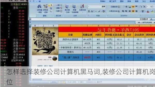 怎样选择装修公司计算机黑马词,装修公司计算机岗位