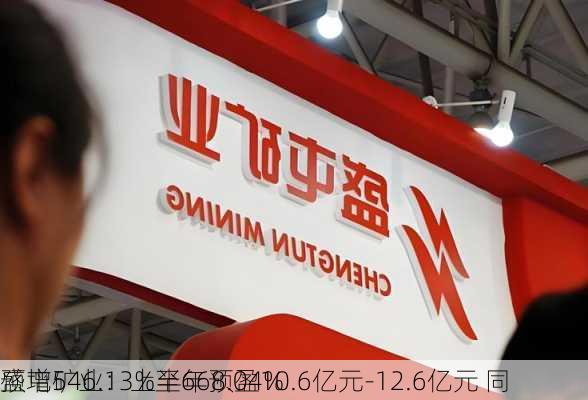 盛屯矿业：上半年预盈10.6亿元-12.6亿元 同
预增546.13%至668.04%