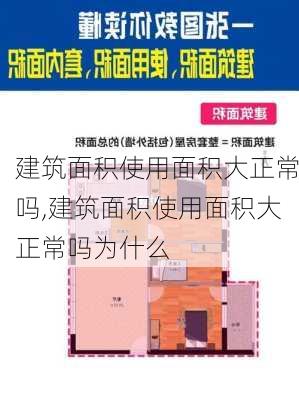 建筑面积使用面积大正常吗,建筑面积使用面积大正常吗为什么