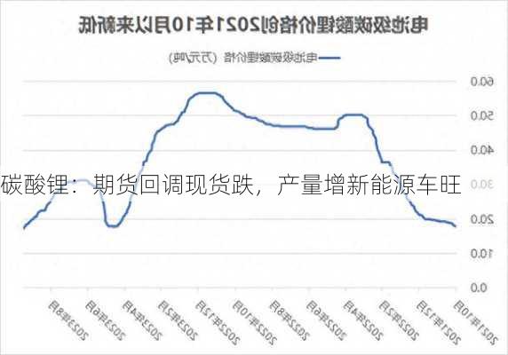 碳酸锂：期货回调现货跌，产量增新能源车旺