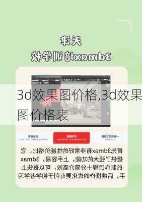 3d效果图价格,3d效果图价格表