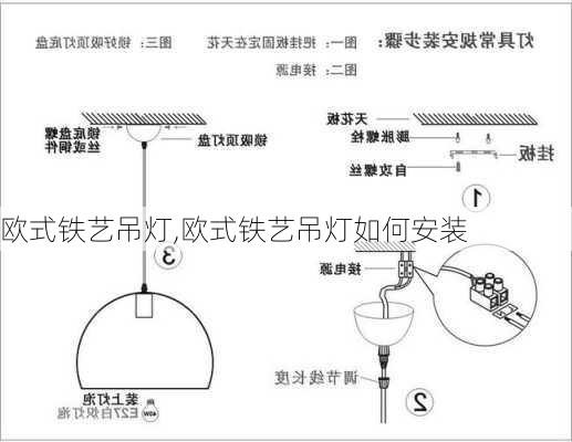 欧式铁艺吊灯,欧式铁艺吊灯如何安装