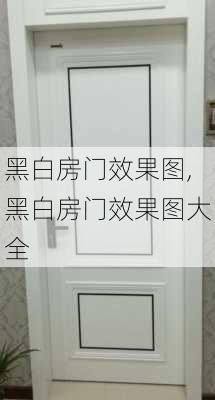 黑白房门效果图,黑白房门效果图大全