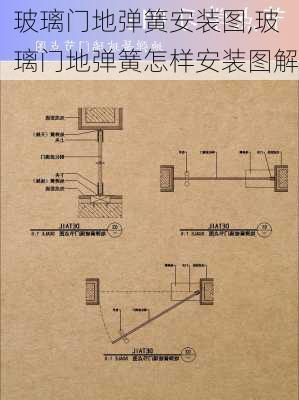 玻璃门地弹簧安装图,玻璃门地弹簧怎样安装图解