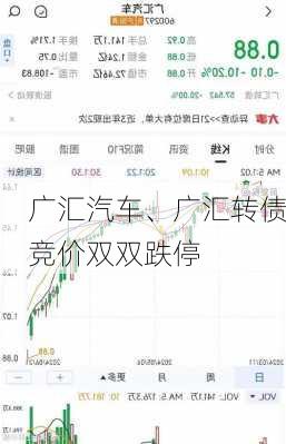 广汇汽车、广汇转债竞价双双跌停