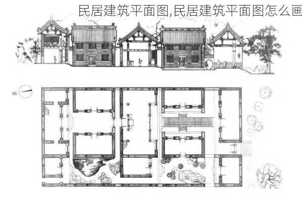 民居建筑平面图,民居建筑平面图怎么画