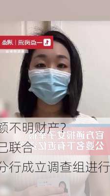 实名
公婆名下有巨额不明财产？南充市发改
：高度重视，已联合工商银行南充分行成立调查组进行核查