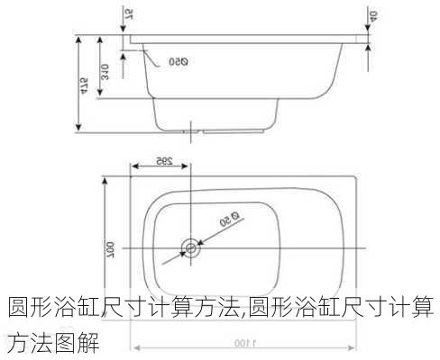 圆形浴缸尺寸计算方法,圆形浴缸尺寸计算方法图解