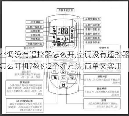 空调没有遥控器怎么开,空调没有遥控器怎么开机?教你2个好方法,简单又实用