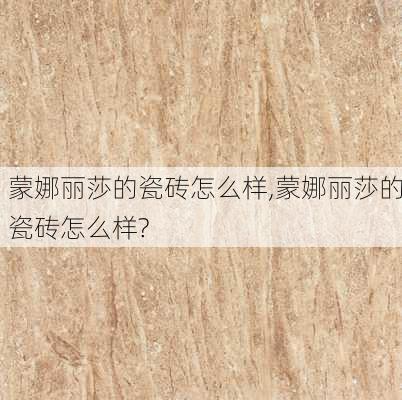 蒙娜丽莎的瓷砖怎么样,蒙娜丽莎的瓷砖怎么样?